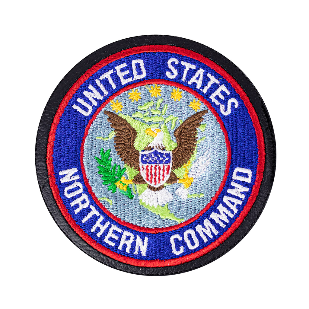 Air Force Patch: U.S. Northern Command - leather with hook closure