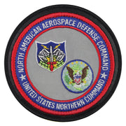 Air Force Patch: North American Aerospace Defense Command - leather with hook closure