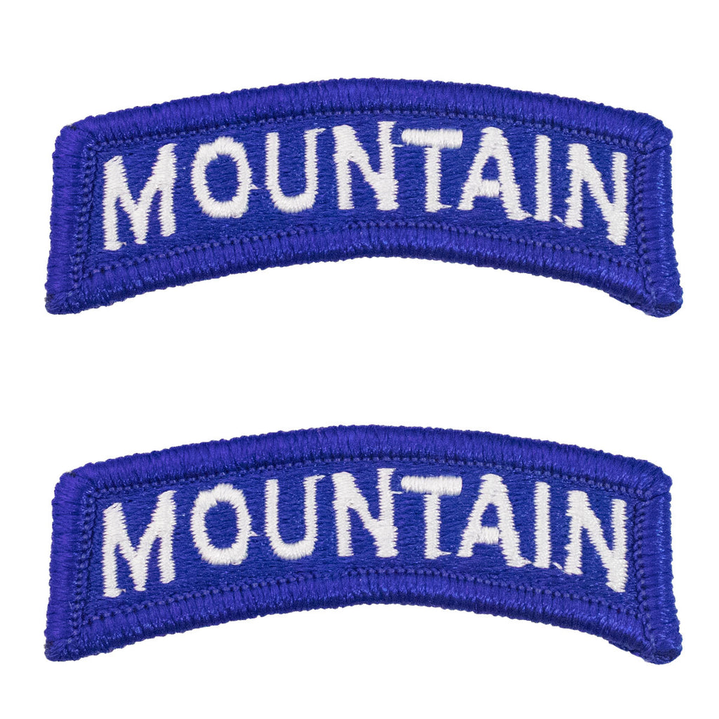 Army Embroidered Tab: Mountain - color