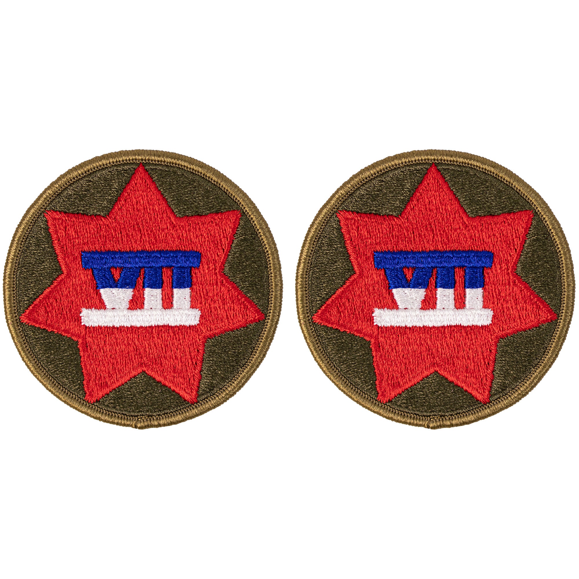 Army Patch: VII Corps (7th Corps) - color