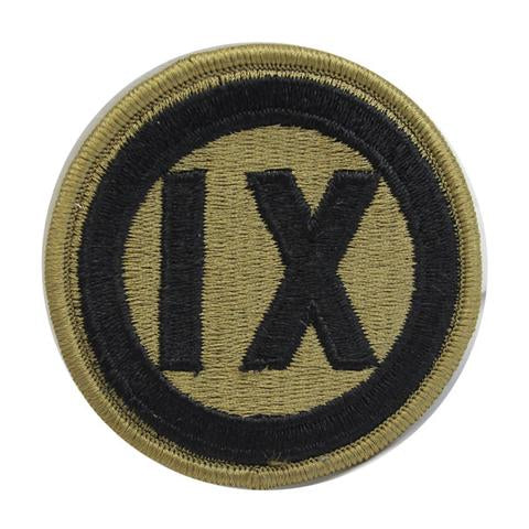 Army Patch: 9th Regional Support - embroidered on OCP