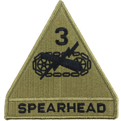 Army Patch: 3rd Third Armored Division - embroidered on OCP