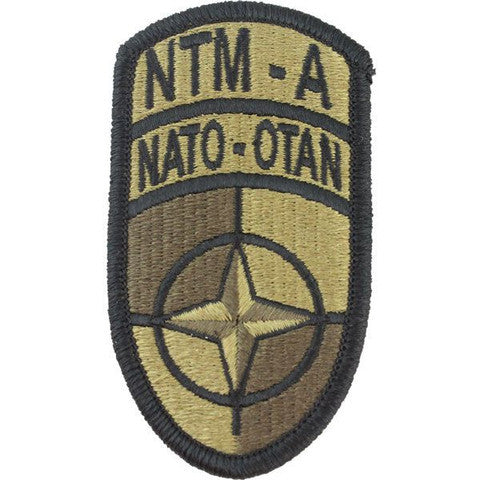 Army Patch: Nato Training Mission Afghanistan - embroidered on OCP