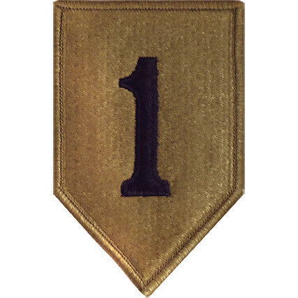Army Patch: First Infantry Division - embroidered on OCP w/Hook