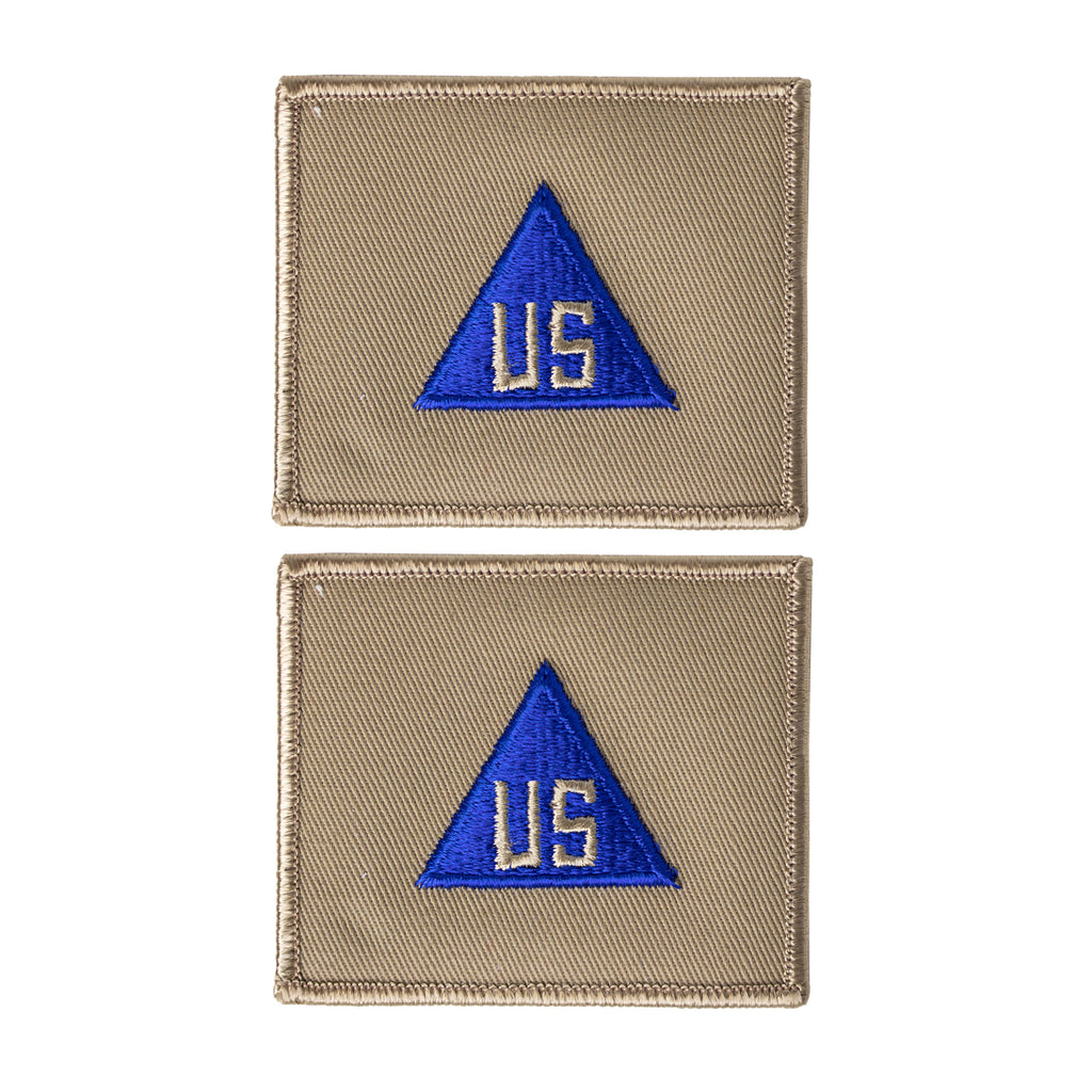 Army Patch: US Army Civilian In Field (Khaki/Blue) - color