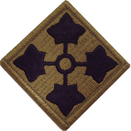 Army Patch: 4th Infantry Division - embroidered on OCP
