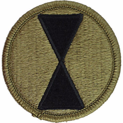 Army Patch: Seventh Infantry Division - embroidered on OCP