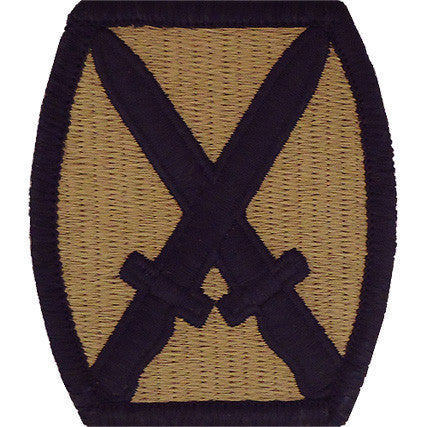Army Patch: 10th Mountain Division - embroidered on OCP