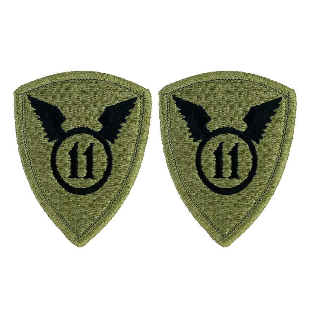 Army Patch: 11th Airborne Division - embroidered on OCP