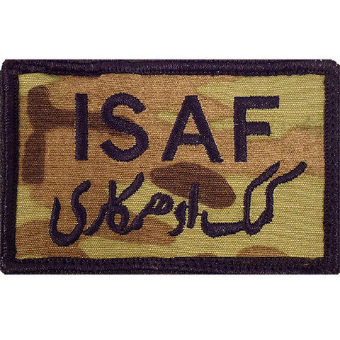Patch: ISAF - International Security Assistance Force Afghanistan - embroidered on OCP