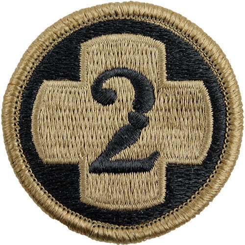 Army Patch: Second Medical Brigade - embroidered on OCP