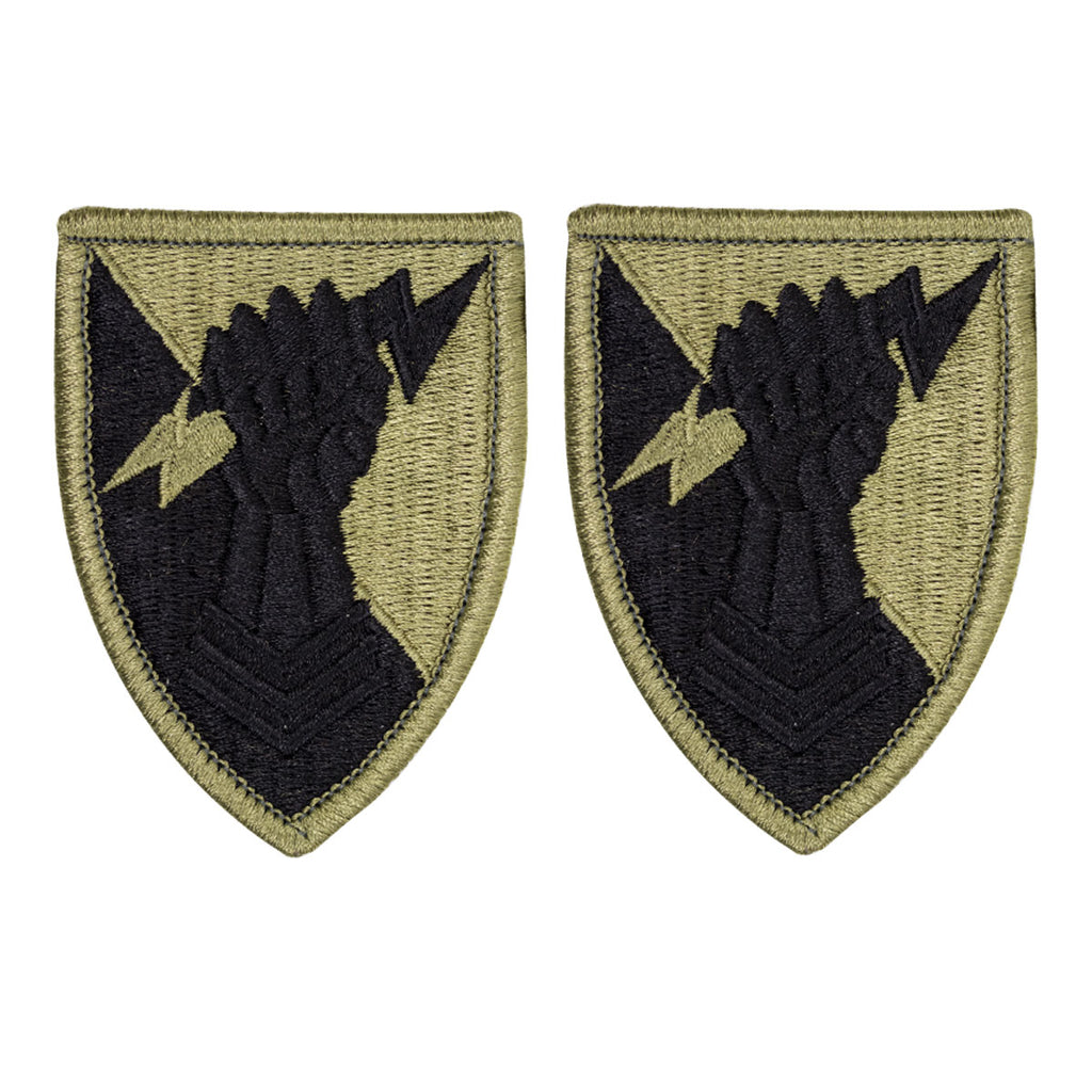 Army Patch: 38th Air Defense Artillery Brigade - embroidered on OCP with hook