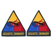 Army Patch: USATC Armor School - Full Color embroidery