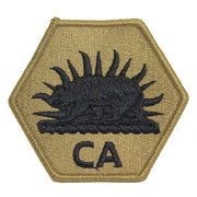 Army Patch: California National Guard CA Letters - embroidered on OCP