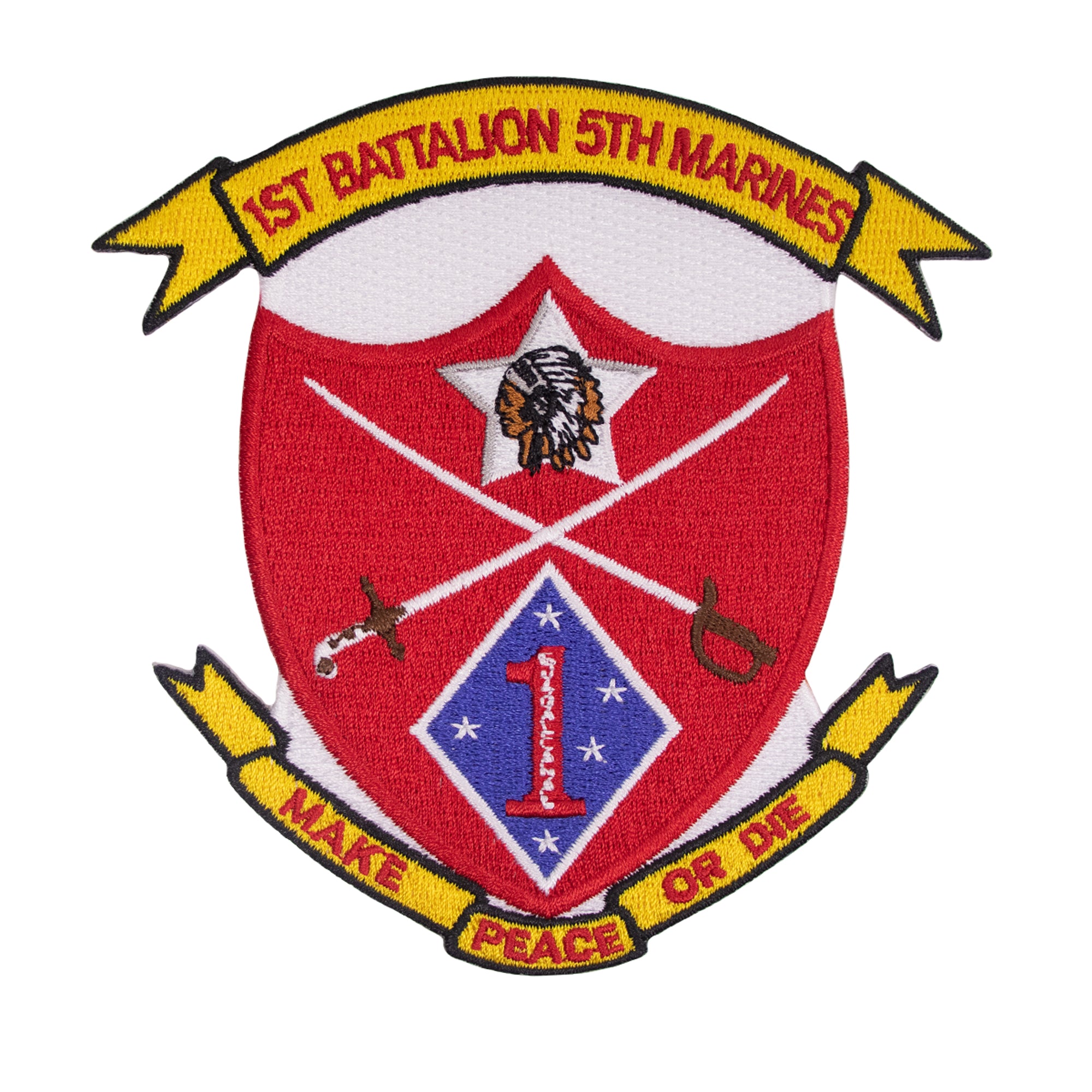 Marine Corps Patch: 1st Battalion 5th Marines - color