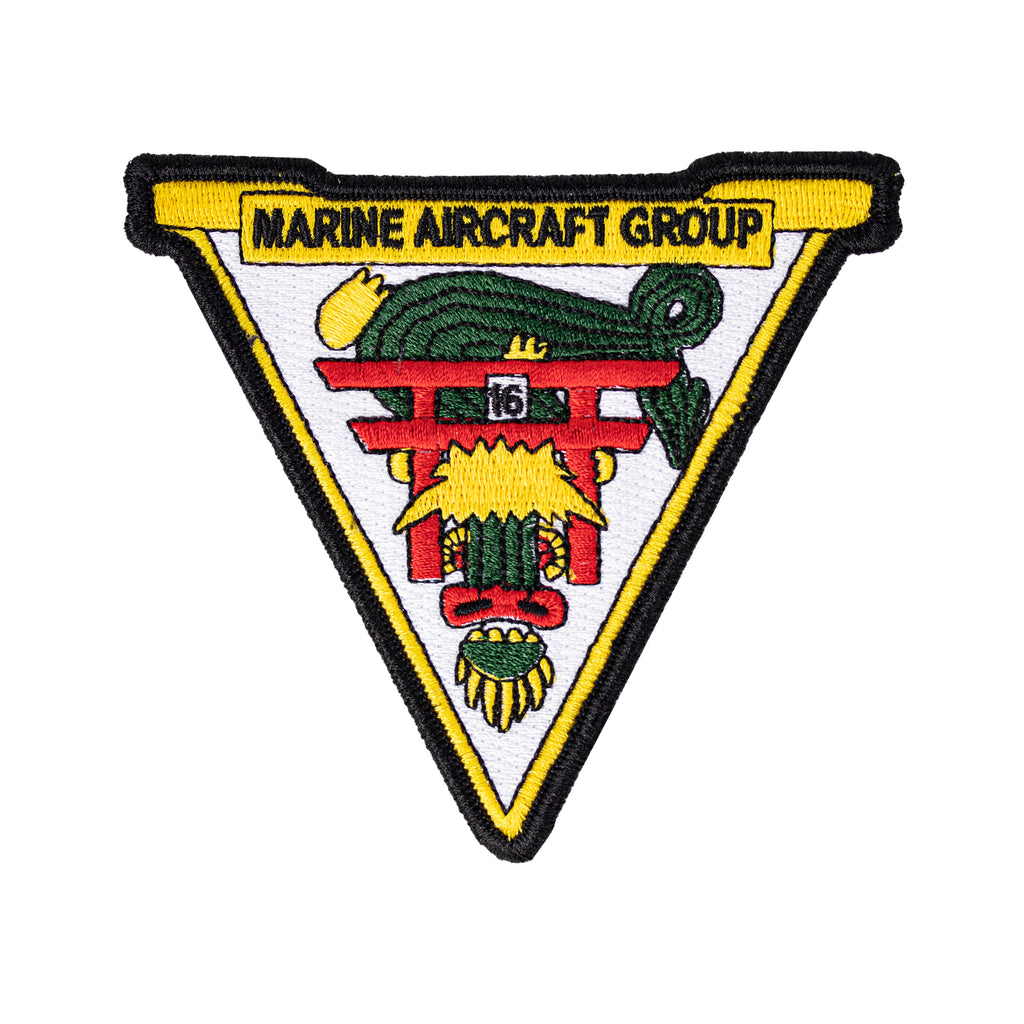 Marine Corps Patch: MAG-16  - color with hook closure