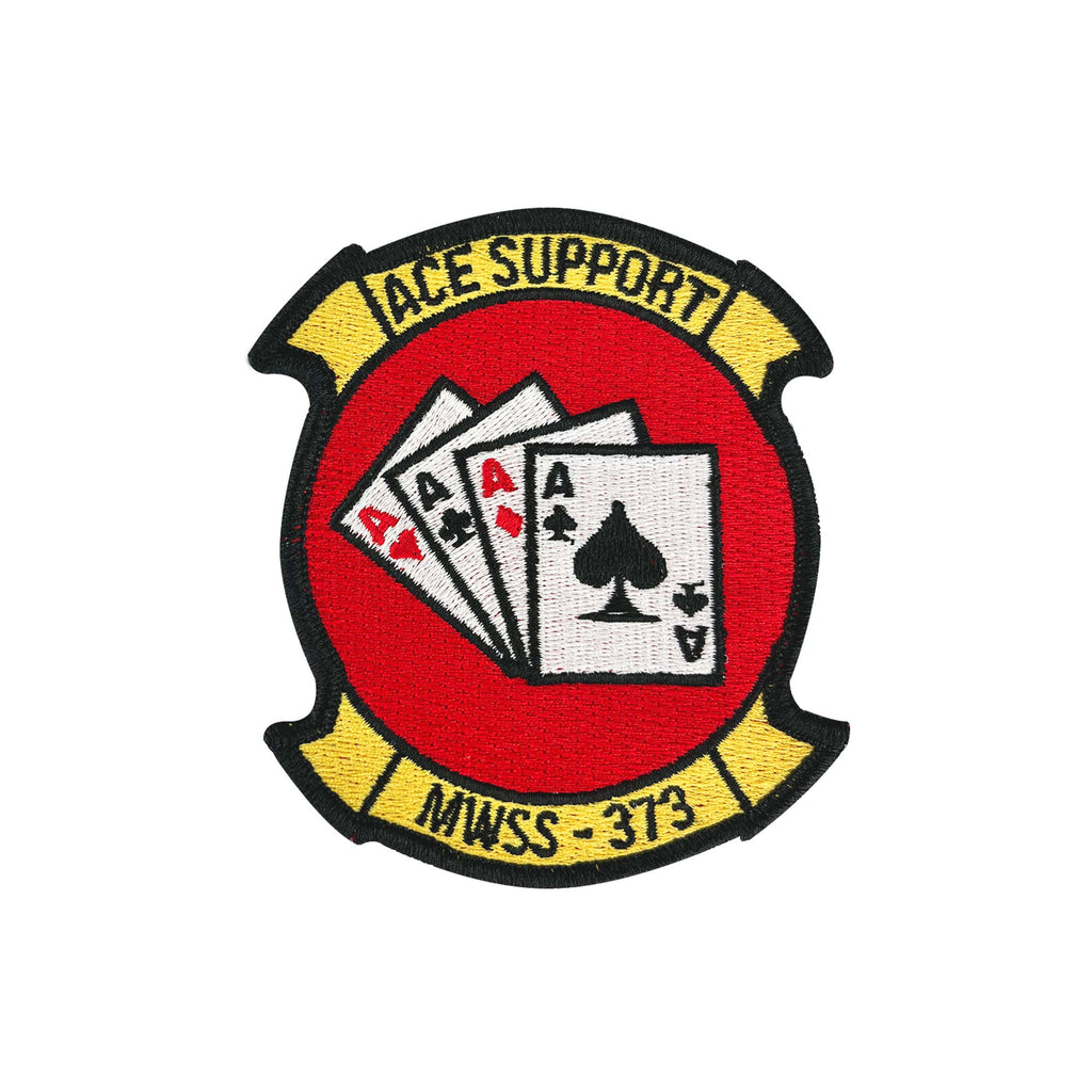 Marine Corps Patch: MWSS-373 - full color with hook closure