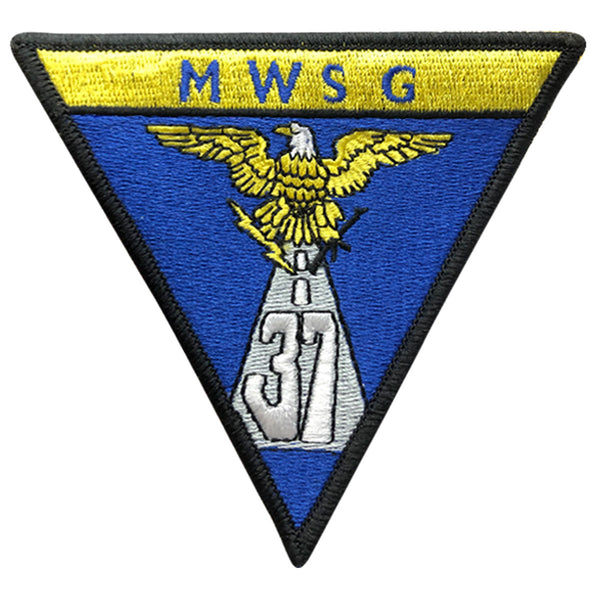 USMC MP バッジ Marine Corps Patch: MWSG 37 - color with hook closure