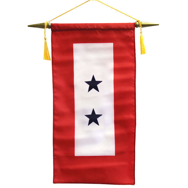Flag: Made in USA - Service Banner with Two Blue Stars