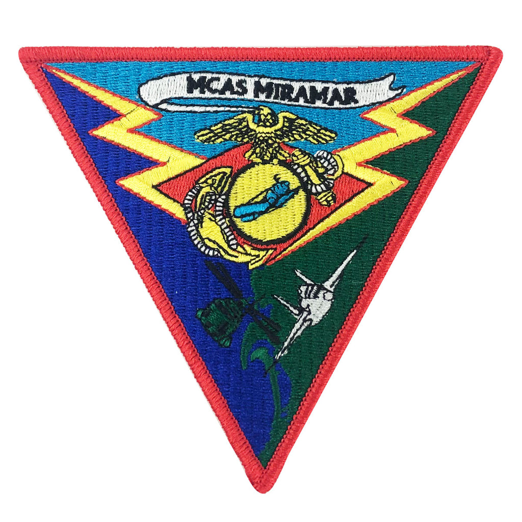 Marine Corps Patch: MCAS Miramar with hook  - color