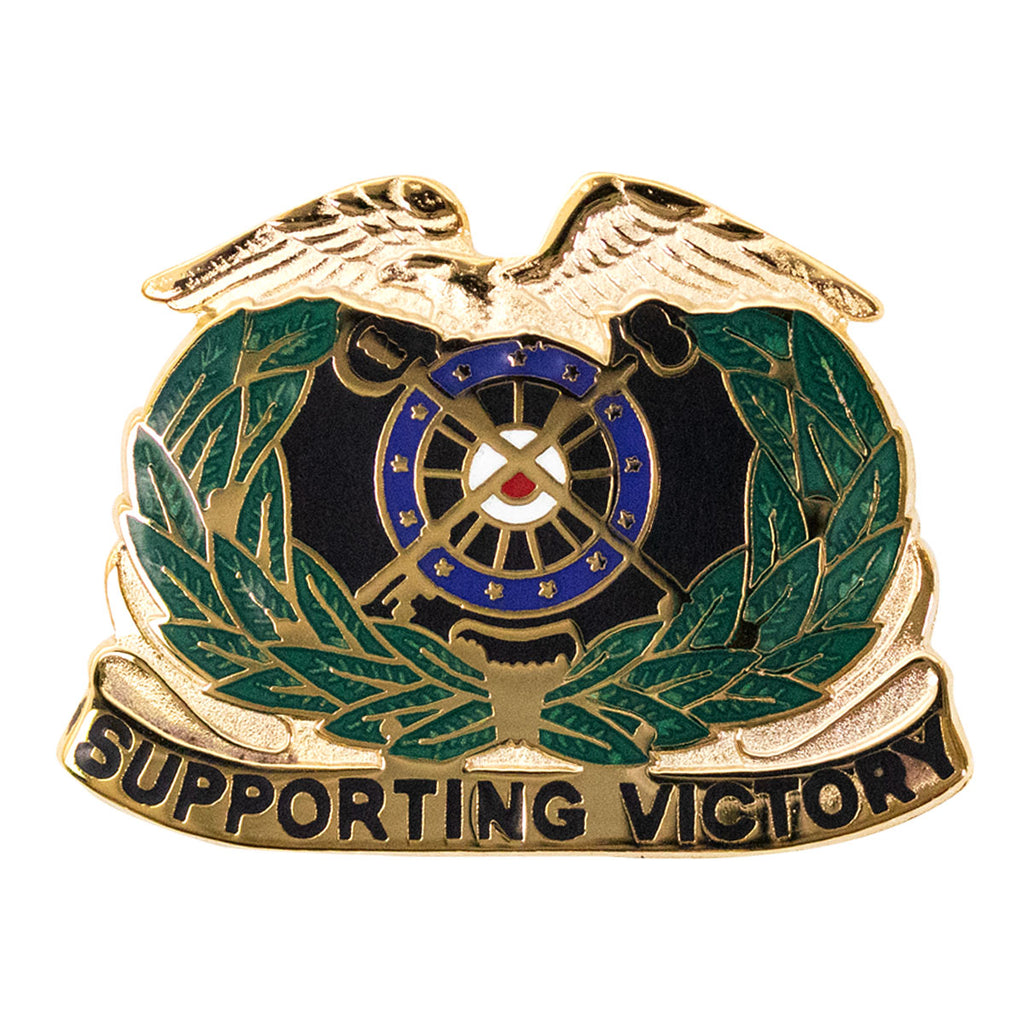 Army Corps Crest: Quartermaster - Supporting Victory