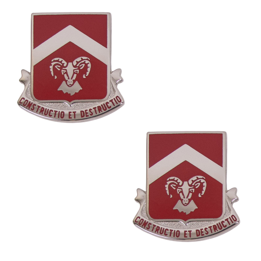Army Crest: 40th Engineer Battalion - Motto: Constructio Et Destructio