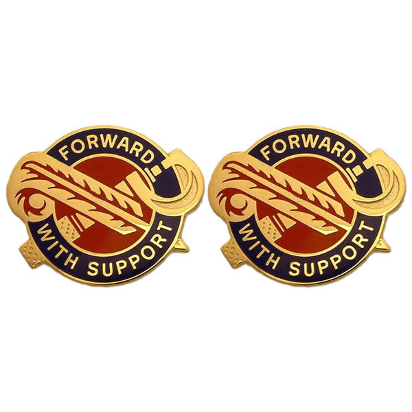 Army Crest: 194th Maintenance Battalion - Forward with Support