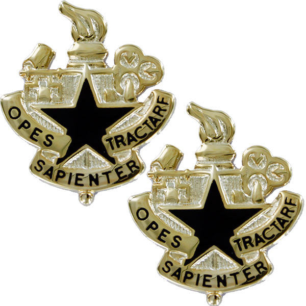 Army Crest: Logistics University - Opes Sapienter Tractare