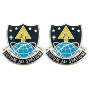 Army Crest: USAE U.S. Army Space Command - Motto: LUTUM AD SPATIUM