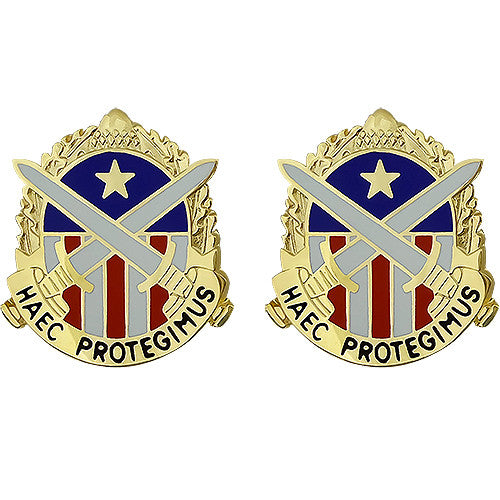 Army Crest Military District of Washington: Motto - Haec Protegmius