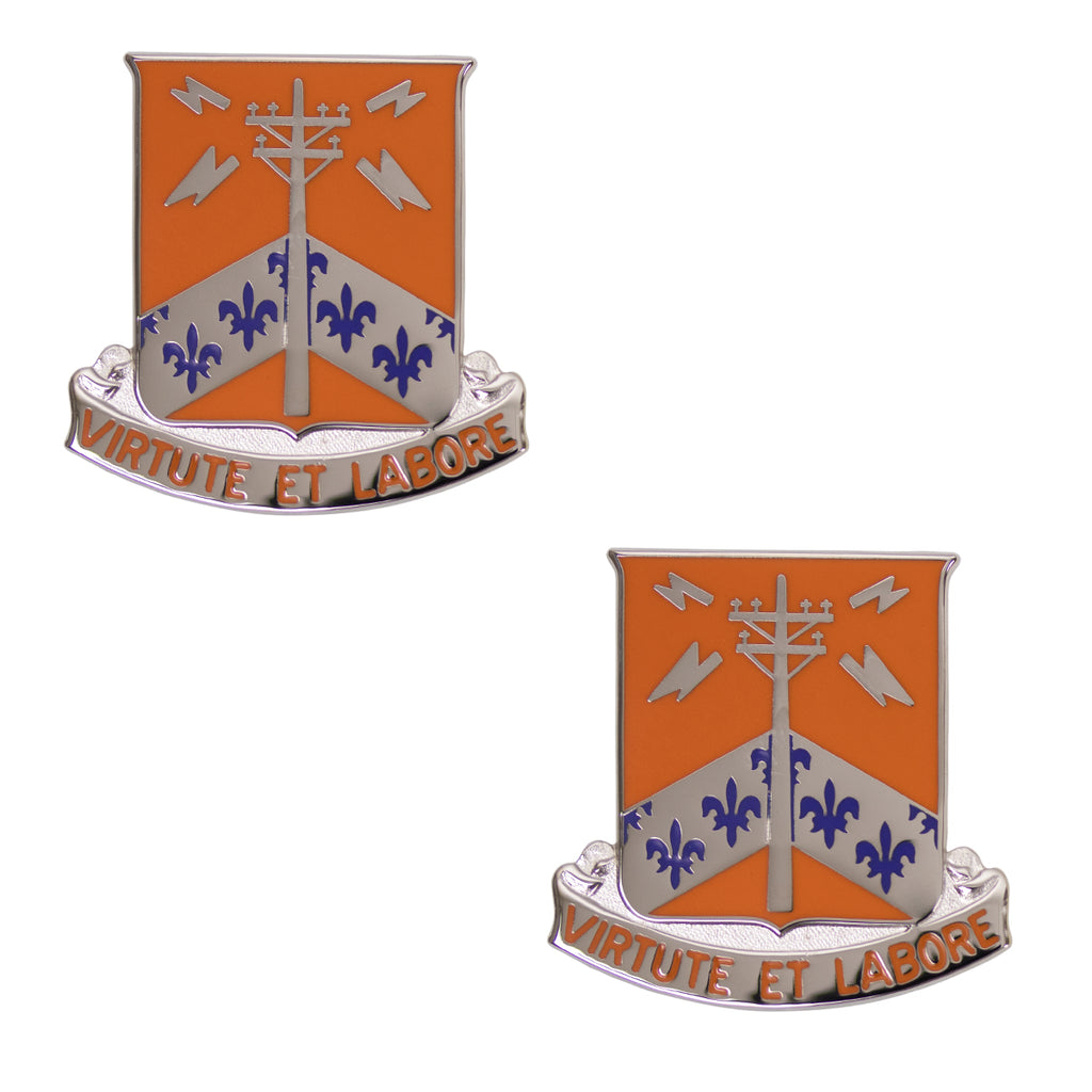 Army Crest: 302nd Signal Battalion - Motto: Virtute Et Labore