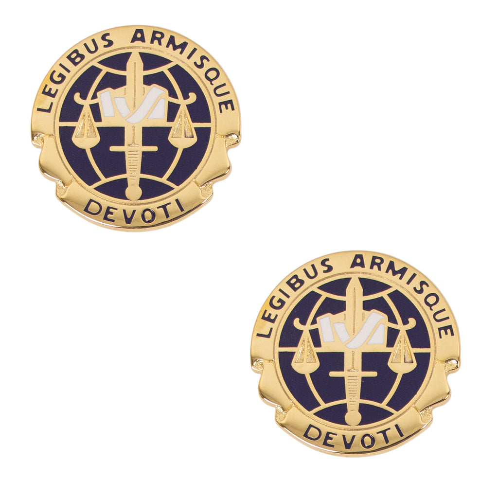 Army Crest: Legal Services Agency - Motto: Legibus Armisque Devoti