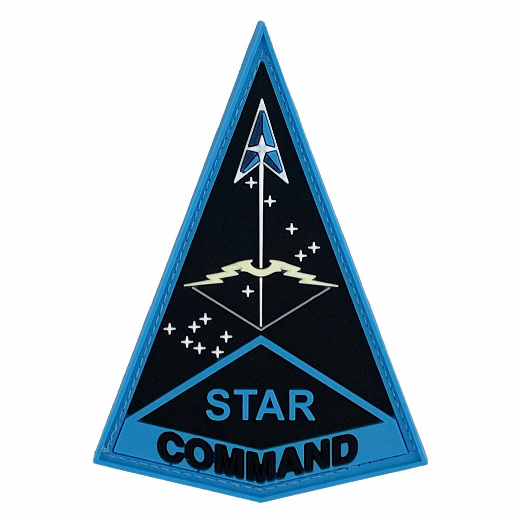 U.S. Space Force PVC Patch Star Command with hook