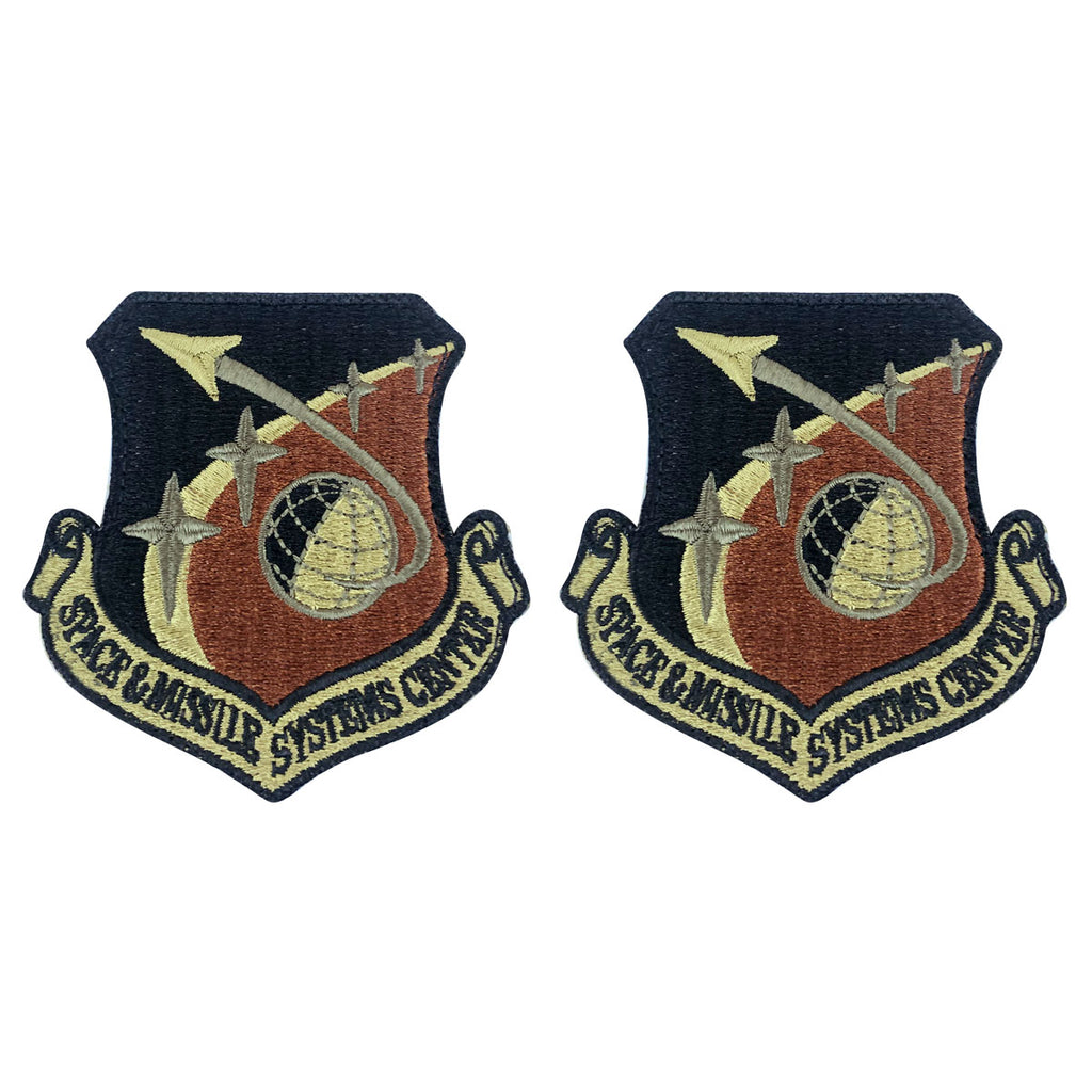 Air Force Patch: Space and Missile Systems Center - embroidered on OCP hook closure
