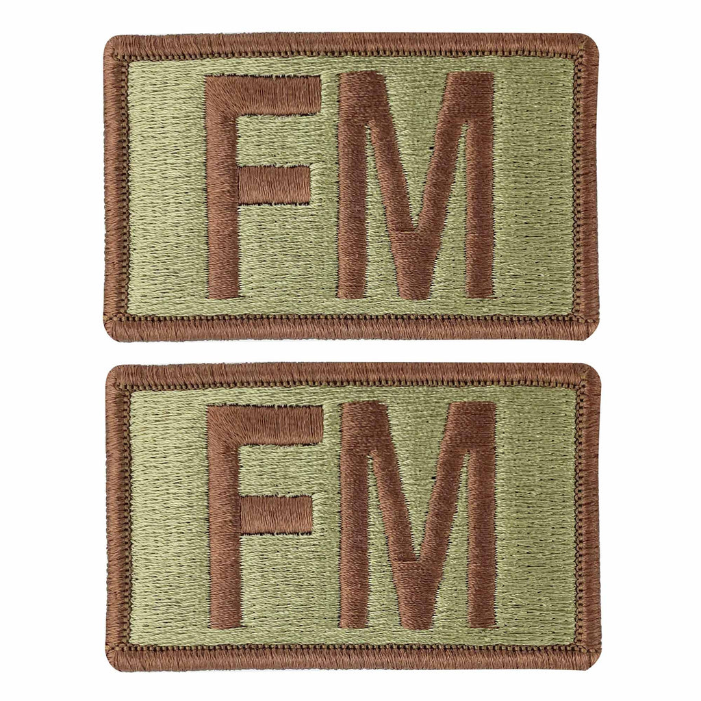 Air Force Patch: FM Letters - OCP with hook
