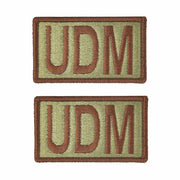 Air Force Patch: UDM Letters - OCP with hook