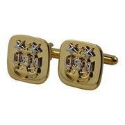 Navy Cuff Links: E9 Chief Petty Officer: Master - gold