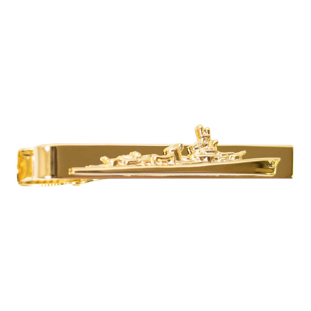 Navy Tie Clasp: Officer with Destroyer Insignia