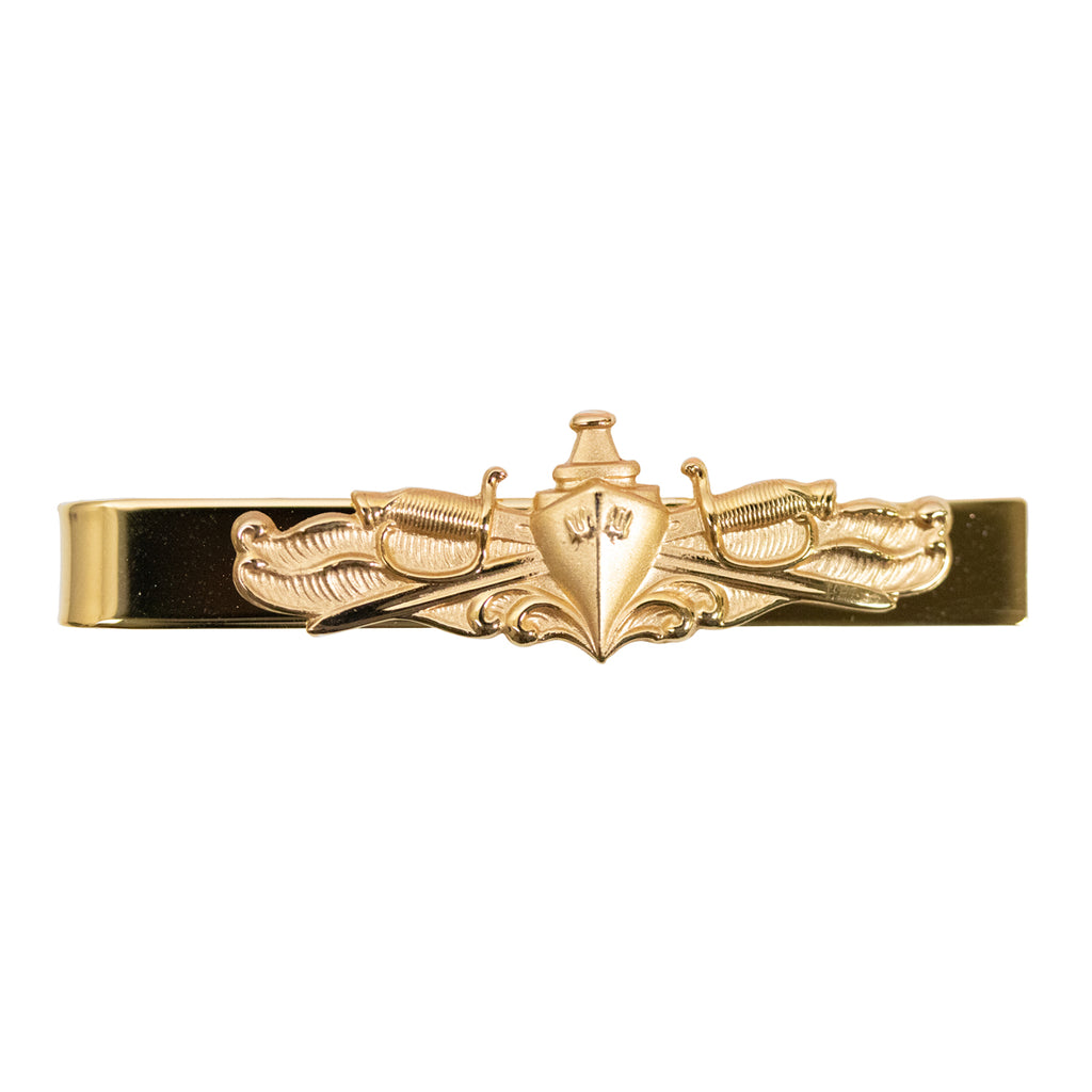 Navy Tie Clasp: Officer with Surface Warfare Insignia