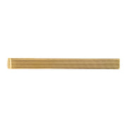 Tie Clasp: Ribbed Gold