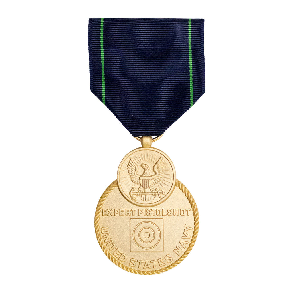 Full Size Medal: Navy Expert Pistol