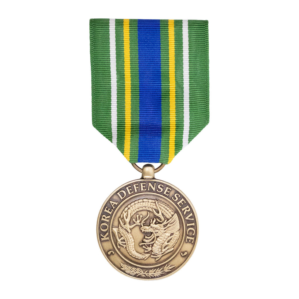 Korean Defenes Ribbon Korea Defense Service Medal Full Size Medal