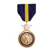 Full Size Medal: Navy and Marine Corps Distinguished Service - 24k Gold Plated