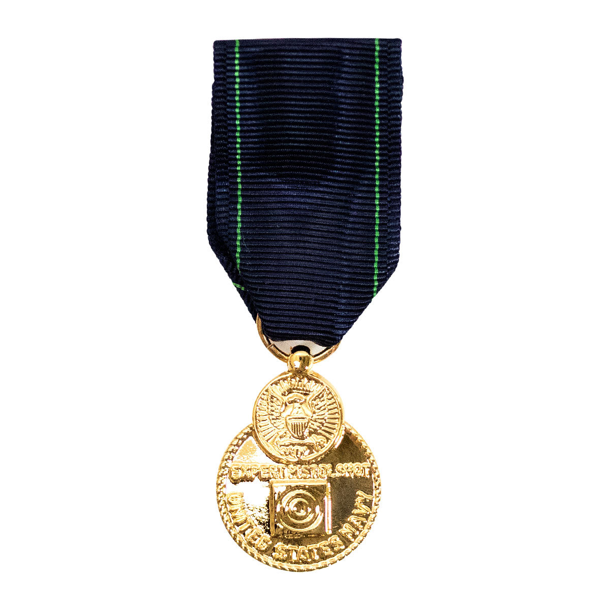 Navy Expert Pistol Anodized Miniature Medal