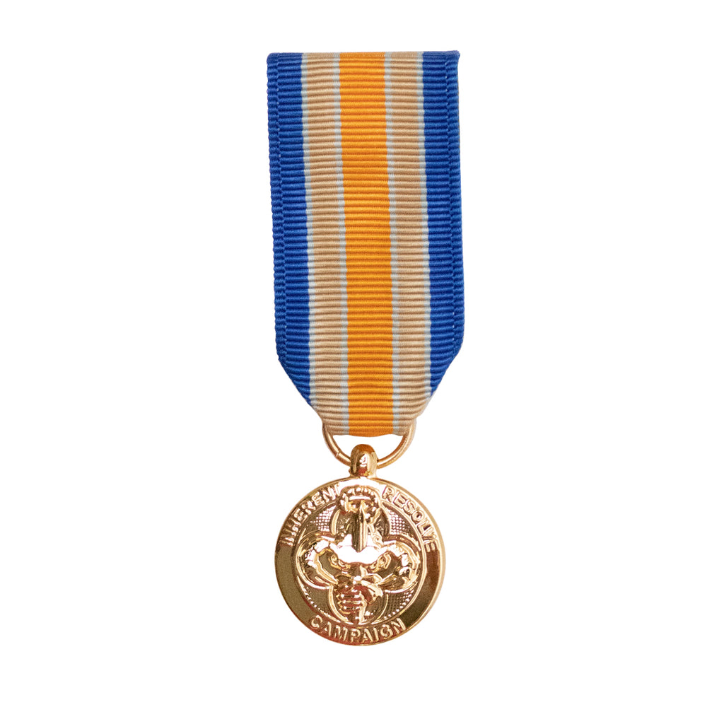 Miniature Medal: Inherent Resolve Campaign - 24k Gold Plated