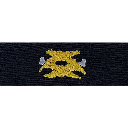 Navy Embroidered Collar Device: Civil Engineering - coverall