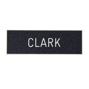 Army Name Tag: Your Name Engraved - black, plastic