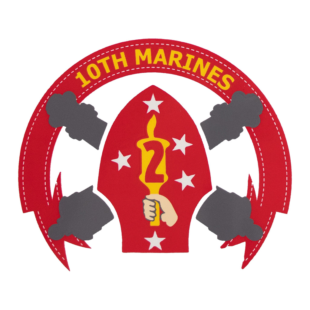 Decal: 10th Marines 2nd Marine Division II MEF