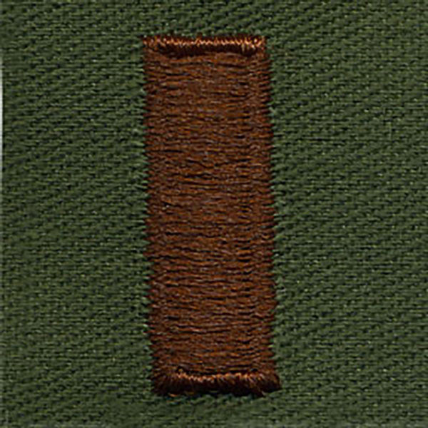 Air Force Embroidered Rank: Second Lieutenant - subdued fatigue (NON-REFUNDABLE)