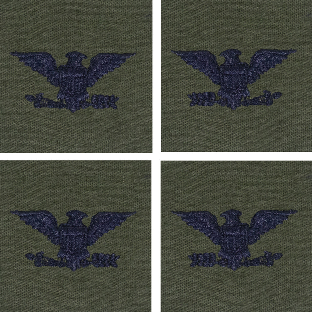Air Force Embroidered Rank: Colonel - subdued fatigue (NON-REFUNDABLE)